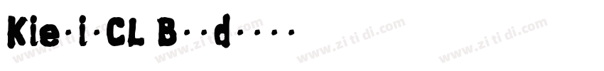 KievitCL Bold字体转换